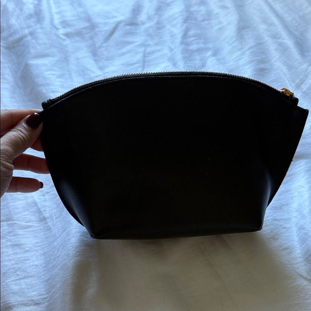 Madewell Leather Black Zippered Pouch